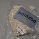 RYB HOME Kitchen Striped Curtains for Cafe Bathroom Small Window, Linen Pinstripe Drapes Valance 36 inch Length for Living Room Short Tier Boho Rustic Farmhouse, Yellow, W26 x L36, 2 Panels