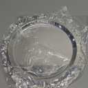 2PCS Coffee Table Tray 11.8in Round Decorative Tray Vintage Metal Dessert Plates for Snacks Fruit Silver