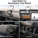 Syncwire Fits MagSafe Car Mount for Car Dash&Tesla Screen[All-Metal] Magnetic Phone Holder, [Flexible Three-axis]360 Rotation Car Mount Strong Magnets Car Phone Holder for iPhone 17 16 15 14 Pro Max