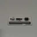 Eyebrow Trimmer, Facial Hair Trimmer Precision Detailer with Rinseable Blade, Battery Powered Double-Sided Eyebrow Razor with Comb, Compact Pen-Size Safe Painless Shaver for Chin Peach-Fuzz (Cinder Gray)