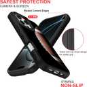 Compatible with iPhone 16 Pro Case, Heavy-Duty 3-in-1 Full-Body Rugged with Soft Rubber Bumper Shockproof Protective Cover for Men Boys Kids Teen - Cool Football Rugby 001