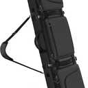 YOREPEK Padded Snowboard Bag with Wheels, Extendable Ski Bags for Air Travel Length up to 175cm, Multi-Compartment Snowboard Backpack with 6 Pockets for Ski Boots(up to US Size 13), Ski Gear, Black, 64.96-69*13.39*8.27inch165-175*34*21cm