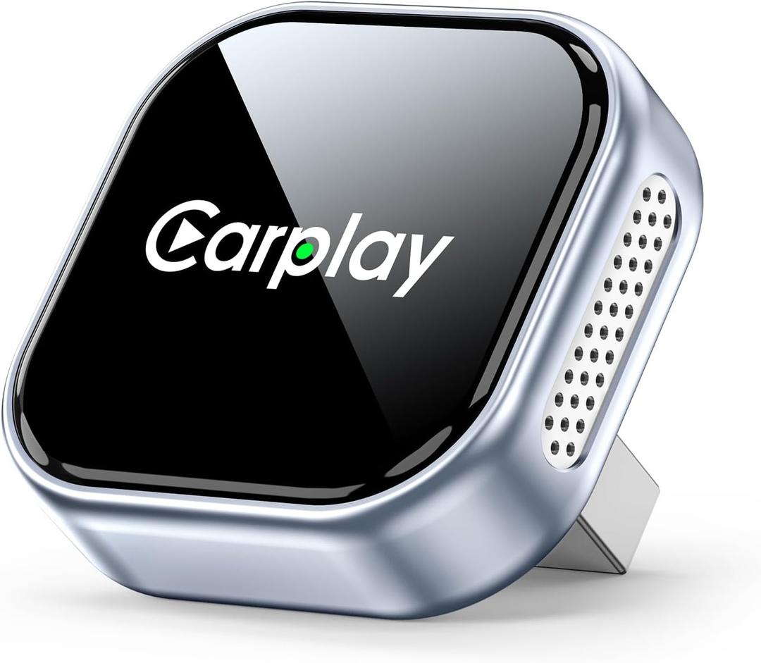 Wireless CarPlay Adapter for iPhone - Converts Wired to Wireless CarPlay, Plug & Play with Stable & Instant Connection, Compact Design with iOS 10+