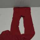 WDIRARA Women's Sheer Tight High Waisted Stockings Party Club Pantyhose (Medium, Burgundy)