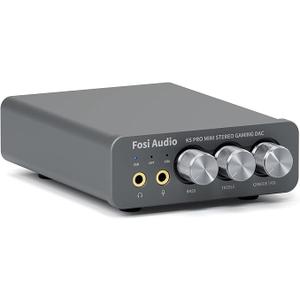 Fosi Audio K5 Pro Gaming DAC Headphone Amplifier Mini HiFi Stereo DigitaltoAnalog Audio Converter USB Type C/Optical/Coaxial to RCA/3.5MM AUX for PS5/PC/MAC/Computer