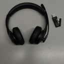 Wireless Headset with Mic for Work with AI Noise Cancelling Mic for Clear Calls, Bluetooth V5.3 Headphones with Microphone to USB A/C Dongle & Mic Mute for Computer Laptop PC iPhone (Black)