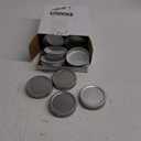 Chuangdi 30 Packs Mason Jar Lids Bulk Wide Regular Mouth Canning Lids Leak Proof Secure Mason Storage Solid Caps(Silver)