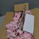 6Ft Tall Cherry Blossom Artificial Tree,Fake Pink Cherry Blossom Tree,Lifelike Decorative Plant in Pot for Indoor/Outdoor, Christmas, Garden,Home Office Dec