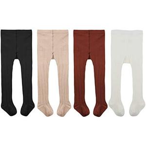 Zando Baby Tights Girls Leggings - Baby Cotton Stockings Seamless Toddler Cable Knit Tights Pants Pantyhose Newborn Infants Small