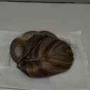 HAIRCUBE 20 inch Wavy Hair Toppers for Women Heat Resistant Fibre Synthetic 6 * 6 inch Base Toppers for Women with Thinning Hair(Sandy Brown & Ash Blonde Mixed)