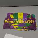 Mardi Gras Decorations, 8 Set New Orleans Street Signs with 8 Metal Chains, Double Printed Mardi Gras Signs Hanging Ornaments for Carnival Party Wall Table Tree Yard Decor Supplies, 11.8 x 7.9 inches