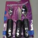 Mars Wellness Weighted Utensils Set - 3-Piece Heavy Duty, Stainless Steel Fork, Knife, and Spoon Adaptive Utensils Enhanced Stability While Eating for Elderly, Hand Tremors and Parkinson's Patients