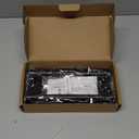 Sliding Glass Door Handle Set with Interior and Exterior Handles, 6-5/8", Fits 1" to 1-1/8" Thick Doors. (Black, Straight Tube Handle with Key)