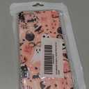 Pink Halloween Pumpkin Ghost Case Compatible with iPhone 14 Plus, Witchy Pumpkin Halloween Boo Cover for iPhone 14 Plus, Cool Cute TPU Bumper Phone Case Cover