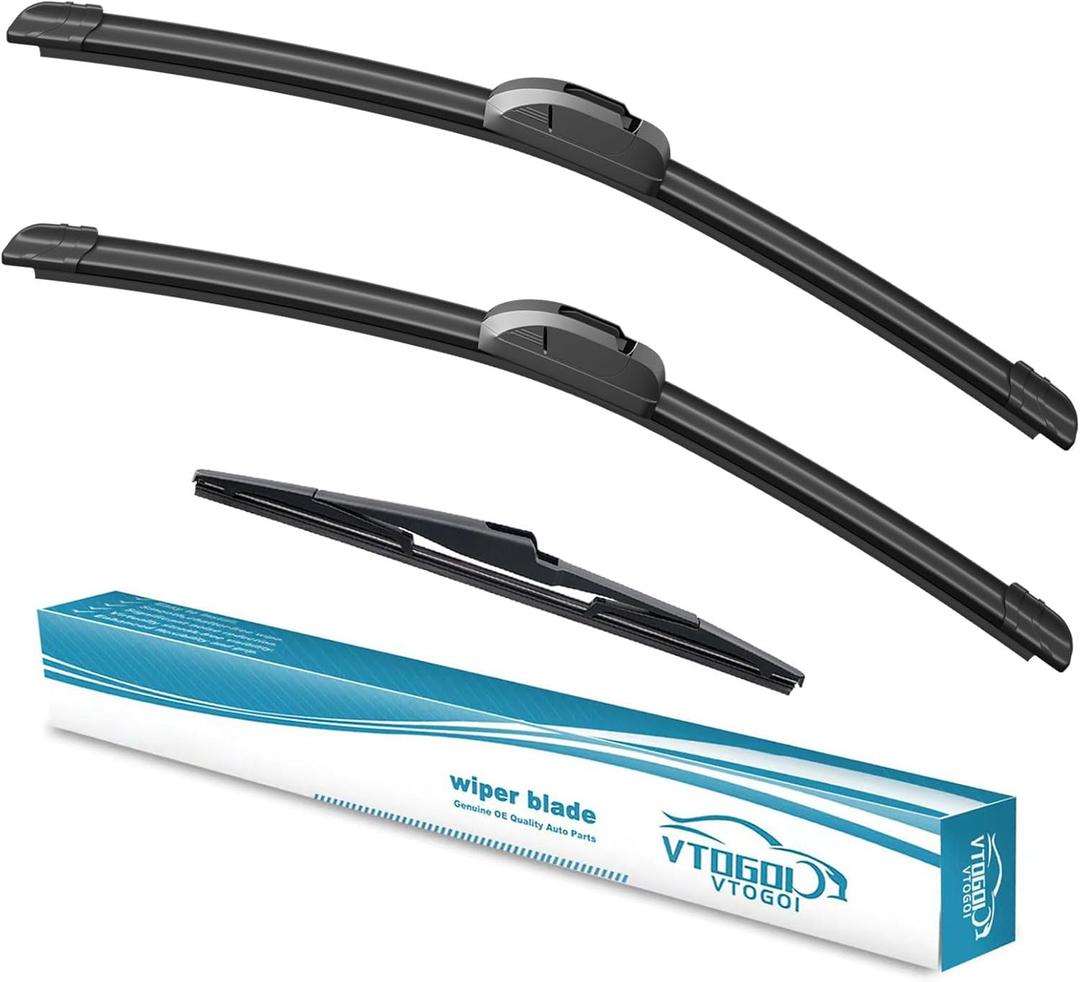 OEM Windshield Wiper Blades Replacement for Chevrolet Equinox 2022 2023-2025 GMC Terrain 2022-2025 Blazer 2024 2025,All Weather Original Factory Quality Front & Rear Wipers Set 24"+18"+12" (Pack of 3)