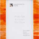 Handicrafts Home 4 by 6 Orange Picture FrameHandmade Rustic Photo Frame for Neutral Living Room Wall Art, Desk & Bedroom Picture Frame Perfect for Home Decor, Wedding, Graduation, Or Milestone Photos