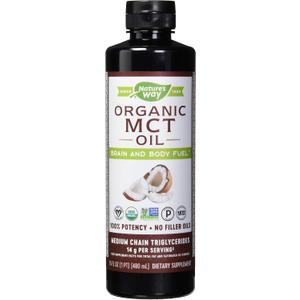 Nature's Way Nature's Way Organic Mct Oil from Coconut, Non-GMO, Gluten-Free, 14 G Mcts Per Serving, 16 Fl Ounce, 16 Fl Ounce (Pack of 6) (EXP 01/30/27)
