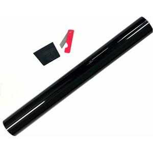 1 Roll Dark Black Window Tint Film 1% Light Transmission Shade Adhesive 10ft 1 Roll Dark Black Window Tint Film 1% Light Transmission Shade Adhesive 10ft for Cars Businesses Car Window Tint Window