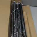 Black Curtain Rods for Windows 120 to 170 Inch(3-14 Feet),extra long drapery rod for large window,1" Diameter Rods with Modern Style End Cap Finials,Size:36-176 Inch