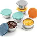 7 Pack Salad Dressing Container to Go, Leakproof Salad Dressing Container with Lids, Reusable Sauce Containers for Lunch Box, Small Condiment Containers with Lids