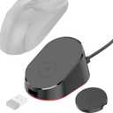 Compact Magnetic Computer Mouse Charging Dock R3 for Razer Basilisk V3 Pro, Cobra Pro, Naga V2 Pro, Auto Shut-Off, Switch LED Charge Status, Anti-Slip Base, 6.6ft Cable