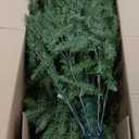 National Tree Company 7.5 ft Pre-Lit Dunhill Fir Artificial Christmas Tree, 600 Clear Lights, 2,189 Tips, Includes Stand, Green