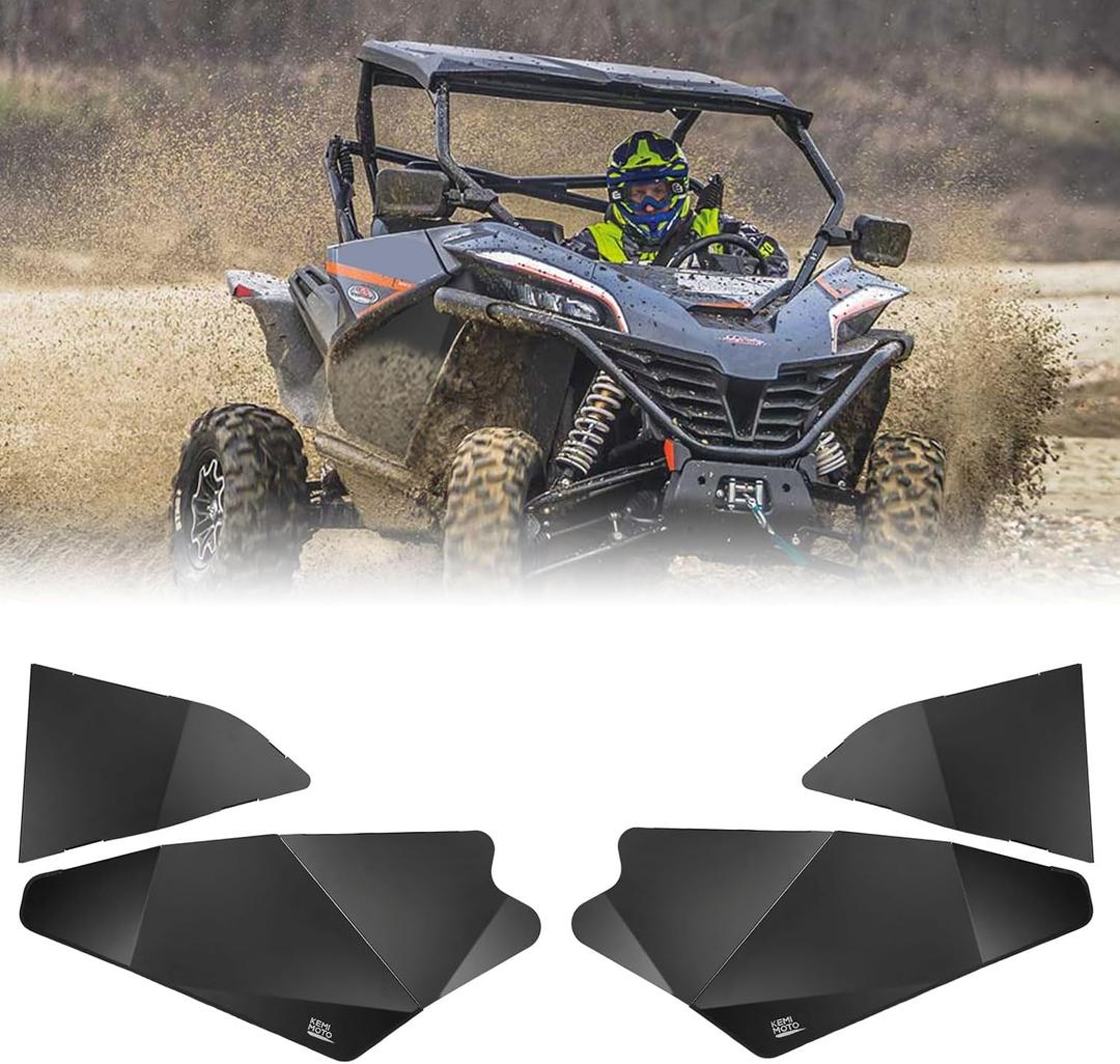 KEMIMOTO Aluminum Lower Doors Inserts Compatible with CFMOTO ZForce 950, Lower Half Door Insert Panels Style Frame Replacement 5BY#-807000-1000 Compatible with 2020 2021 2022 2023 2024 ZForce 950