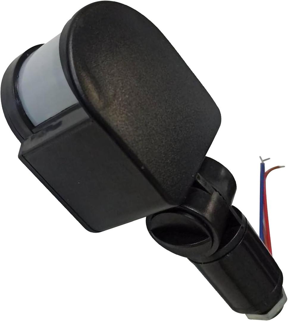 Automatic Infrared Motion Sensor Dc12v Ultrared Rays Human Body Sensor Suitable for Wall Indoor and Outdoor Safety Activation LED Floodlights Led Flood Light (Black)