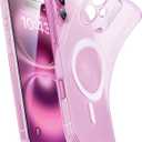 ESR for iPhone 16 Case, Compatible with MagSafe, Camera Protection, Shockproof Thin Cover, Resists Yellowing and Scratches, Magnetic Phone Case for iPhone 16, Zero Series, Frosted Pink
