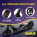 Nattork Kick Scooter for Age 6+ Kids Teens Adults, Max Load 240 LBS, Adjustable Height Foldable with 8" Large Wheels, Anti-Shock Suspension