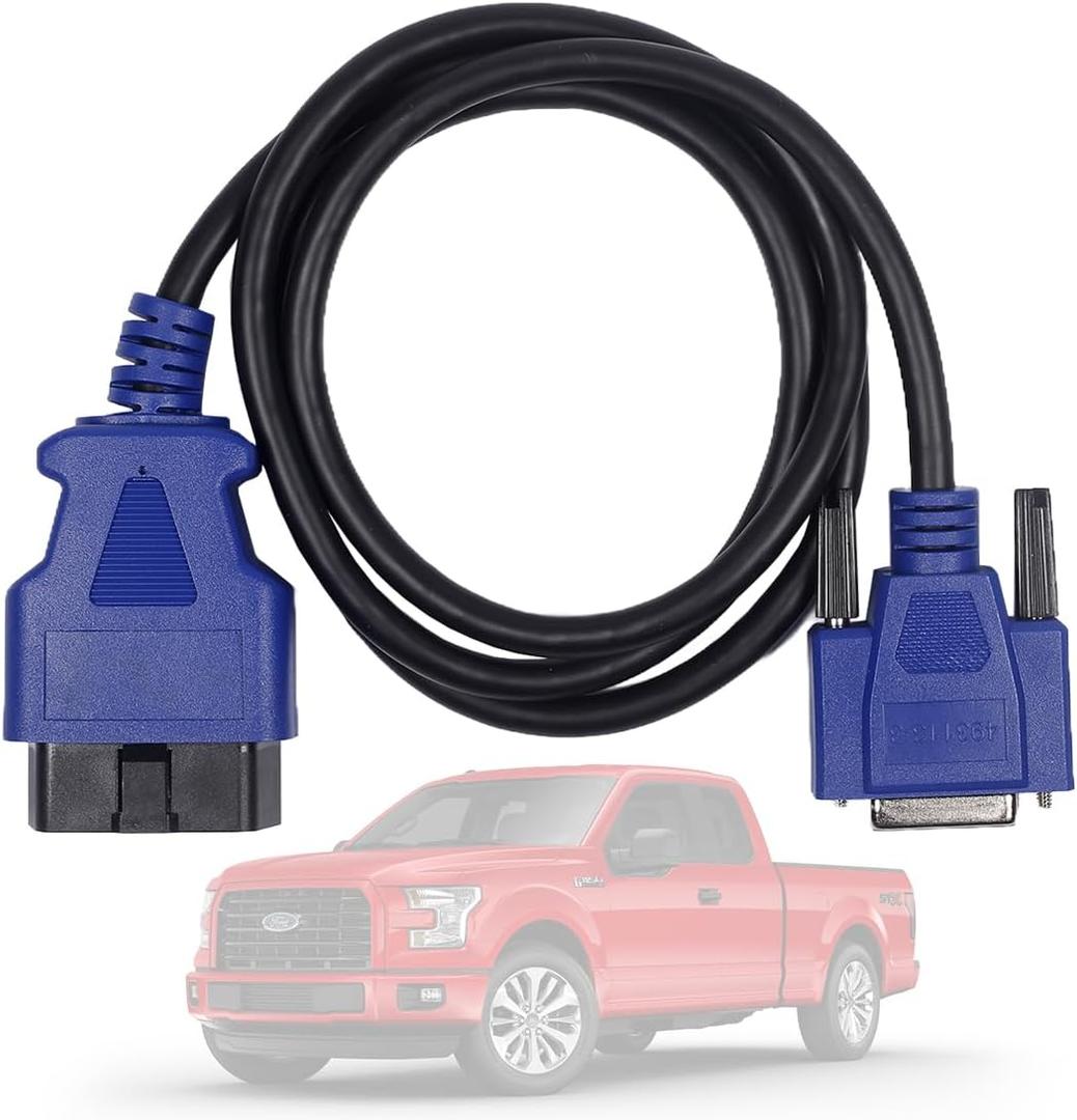 16 Pin OBD2 Cable Adapter Compatible with Nexiq USB Link 2 & 3 J1962 Diagnostic Cable for Ford, GM, Dodge, Volvo, Mack, Isuzu, Hino 493113