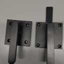 Double Side Gate Latch, Heavy Duty Gate Latch for Wooden Fence, Black Fence Gate Latch with Handles, Heavy Duty Gate Latch for Wooden Gates, Pool Gate, Backyard, Garden