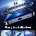 MAGIC JOHN 2 Pack for iPhone 13 Pro Max/iPhone 14 Plus 6.7 inch Tempered Glass Screen Protector, Auto Dust-Elimination Installation, Bubble Free, HD Clear, Easy Installation