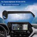 Autorder Custom Fit for Car Phone Holder 2020 2021 2022 Toyota Highlander Lmited/Platinum Accessories Phone Mount 12.3" Screen Cell Phone Automobile Cradles Hands-Free 360 Degree Rotation