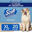 Scott Pet Guard Dog Pads - Size XL - 30" x 36" - 20 Pack of Pet Pads