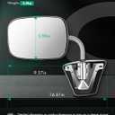 SCITOO Side View Mirrors Fit For 1973-1991 For Chevy Blazer For GMC Jimmy Suburban C10 20 30/C/K1500 2500 3500/C15 25 35 Towing Mirror ABS Plastic Manual Folding