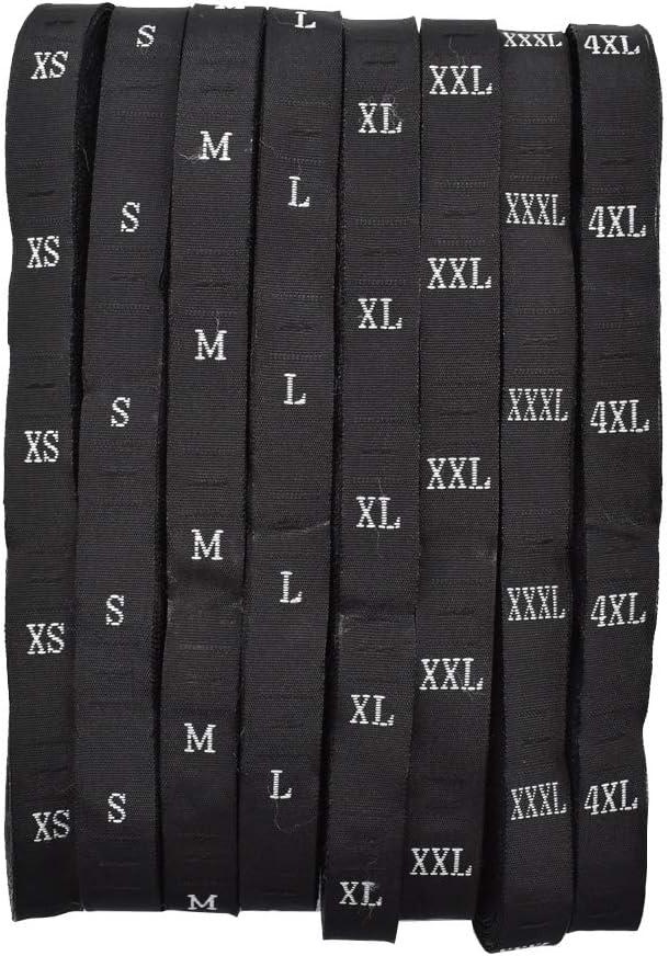 Renashed 4000Pcs Woven Polyester Clothes Size Label Shirt Garment Tags Each Size 500Pcs
