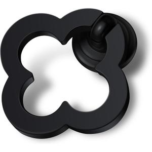6 Pack Black Cabinet Knobs Zinc Alloy Dresser Knobs Black Drawers Knob 1.97 inch (50mm) Kitchen Cabinet Door Knobs