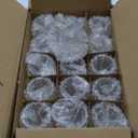 DARJEN Clear Votive Candle Holders Set of 36- Round Glass Candle Holders Bulk for Tea Light Candle, Embossed Candle Votives for Wedding Centerpiece, Various Parties & Home Decor