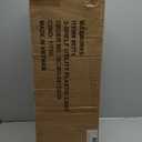 MaxWorks 80774 3-Shelf Utility Plastic Cart with Wheels-225 Lbs Maximum Capacity, Black