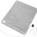 Heating Pad, Electric Heating Pads for Back, Neck, Abdomen, Moist Heated Pad for Shoulder, Knee, Hot Pad for Arms and Legs, Valentines Day Gifts-Auto Shut Off (Light Gray, 20''×24")