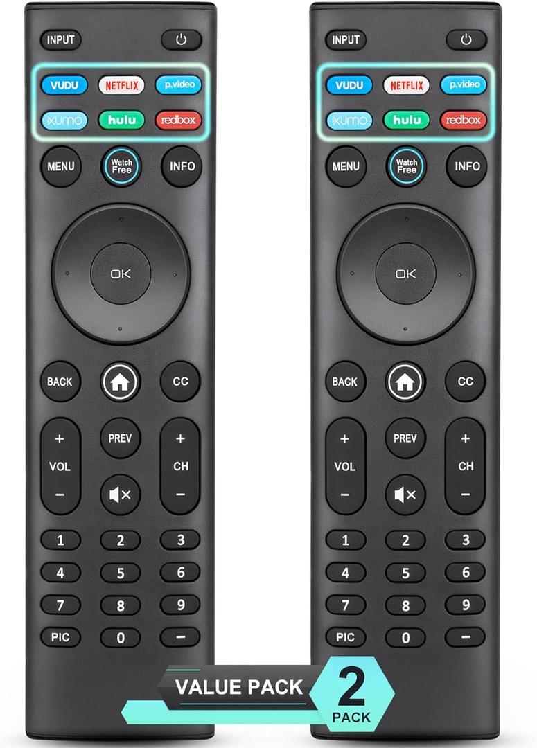 for VIZIO Smart TV Remote Replacement, Universal for VIZIO Remote Control XRT140Pack of 2