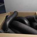 Oodles of Noodles 6 Pack Black Foam Pool Noodles  48 x 2.5 Hollow Core  Extra Dense, Durable  Made in North America