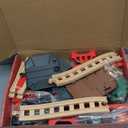 TOY Life Train Set 81pcs with Crane & Locomotive Train Toy, Wooden Train Tracks Toys for Toddlers Boys Girls 3 4 5, Wood Toys Gift Toddler Train for Kids 4-8 - Fits Thomas Brio Chuggington