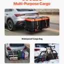 VEVOR 60x24x6 Folding Hitch Carrier - 500lb Capacity Cargo Basket & Waterproof Bag, Fits 2" Hitch Receiver for SUV, Truck, Pickup