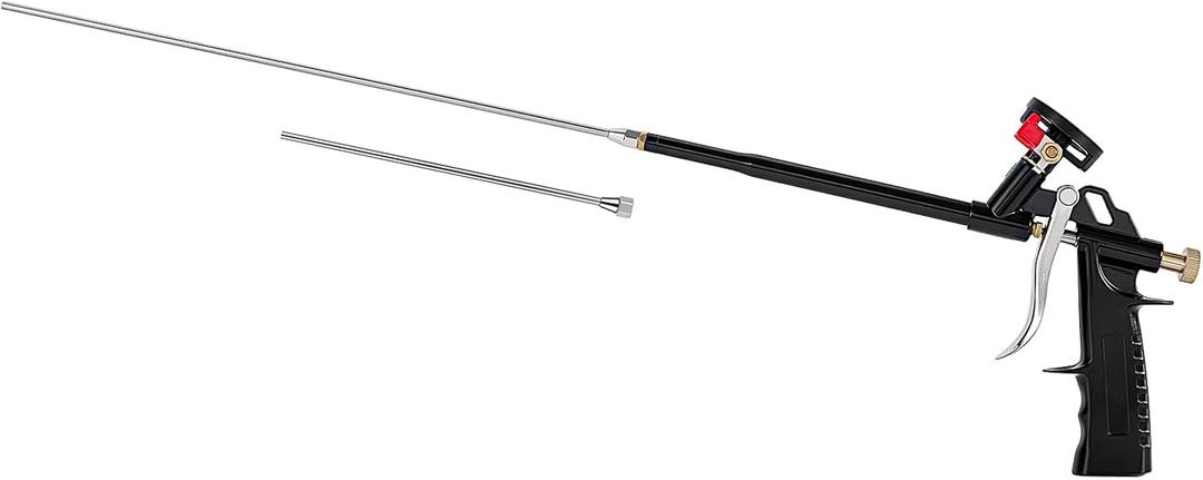 Foam gun with 36cm long stainless steel extension tube, washable and reusable (one pack)