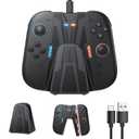 2 x FASTSNAIL Charging Grip for Nintendo Switch 2 (2025) for Joycon 2, Magnetic Controller Grip and Dock for Joy-con 2, Portable Charger Stand with LED Indicator, Play While Charging