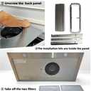 36 Inch Under Cabinet Range Hood | 700 CFM Stainless Steel | Convertible Ducted/Ductless | Washable Grease Filters | 3 Speed Fan | LED Lighting | Includes Charcoal Filters