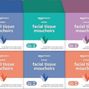 Amazon Basics 2-Ply Facial Tissue, 160 Count