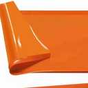 LIZEALUCKY Flexible 22 Inch Orange Silicone Grill Mat, Non Stick Heat BBQ Cooking Pad, Reusable Protective Griddle Protector for Outdoor Camping Picnic